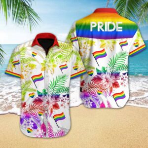 Lgbt Pride Tropical Full Printing Hawaiian Shirts  - Thelegend59