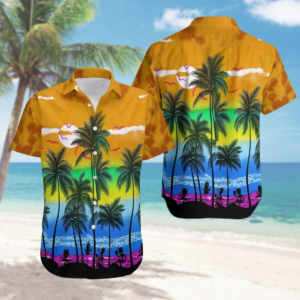 Lgbt Sunset Beaches Hawaiian Shirt - Pride Beach Party Hawaiian Shirt - For Men And Women - Kids  - Thelegend59
