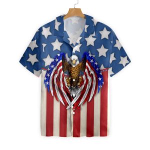 Liberty And Justice July 4Th Eagle Us Flag Unisex Hawaiian Shirt  - Thelegend59