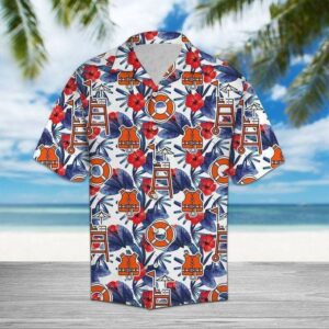 Lifeguard Palm Unisex Hawaiian Aloha Hawaiian Shirtss  - Thelegend59