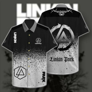 Linkin Park Hawaiian Graphic Print Short Sleeve  - Thelegend59