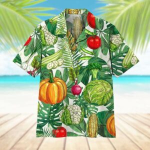 Live Healthy - Balanced With Vegetables Hawaiian Aloha Hawaiian Shirtss  - Thelegend59