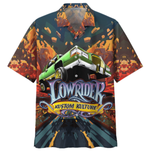 Lowrider Colorful Unique Design Unisex Hawaiian Shirt  - Thelegend59