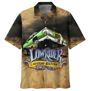 Lowrider Khaki High Quality Unisex Hawaiian Shirt  - Thelegend59