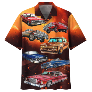 Lowrider Red Awesome Design Unisex Hawaiian Shirt  - Thelegend59