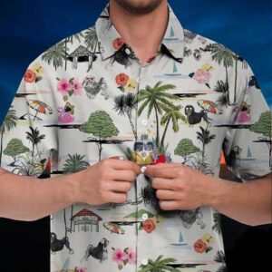 L?Wchen Hawaiian Shirt Hawaii Beach Retro  - Thelegend59