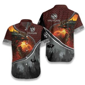 Magic Fire Dragon Hawaiian Shirt - For Men And Women - Kids  - Thelegend59