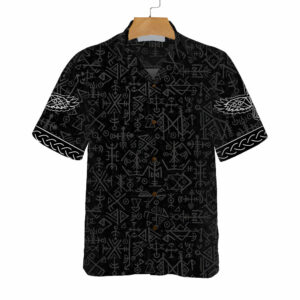 Magic Viking Symbol Ethnic Norse Seamless Pattern Hawaiian Shirt - For Men And Women - Kids  - Thelegend59