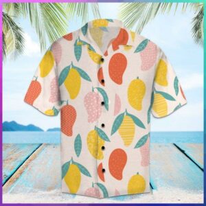 Mango Multicolor Nice Design Hawaiian Shirt  - Thelegend59