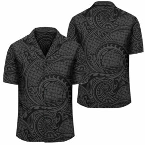 Maori Lauhala Gray Hawaiian Shirt  - Thelegend59