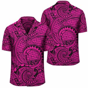 Maori Lauhala Pink Hawaiian Shirt  - Thelegend59