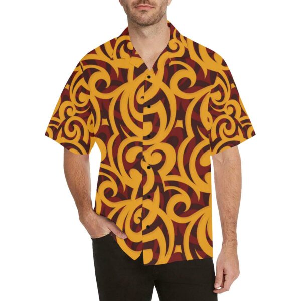 Maori Pattern Print Design Hawaiian Shirt  - Thelegend59