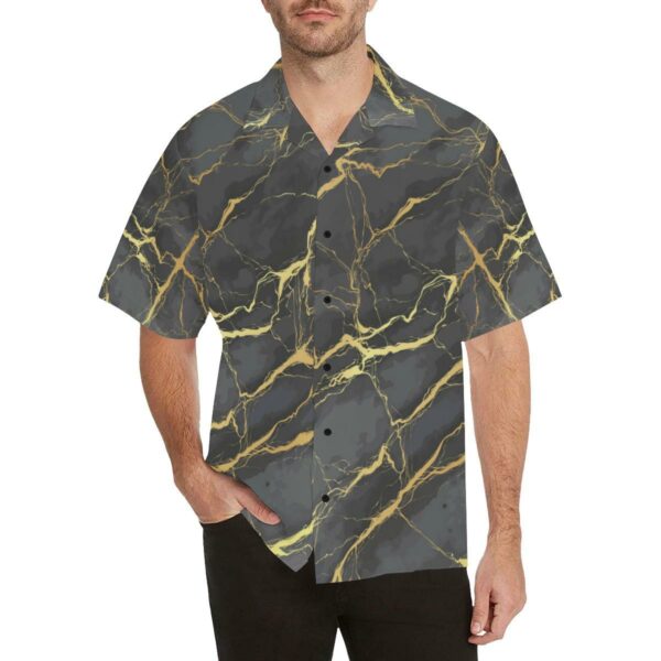 Marble Pattern Print Design Hawaiian Shirt  - Thelegend59