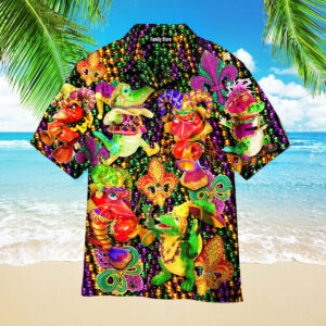 Mardi Gras Alligator Hawaiian Shirts Pn303067Lb - For Men And Women - Kids  - Thelegend59