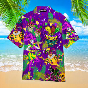 Mardi Gras Jester Clowns Aloha Hawaiian Shirts Pn303029Lb - For Men And Women - Kids  - Thelegend59