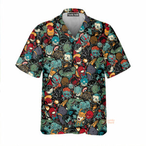 Marvelous Chibi Characters Pattern Hawaiian Shirt - For Men And Women - Kids  - Thelegend59