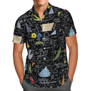 Math Black Awesome Design Unisex Hawaiian Shirt  - Thelegend59