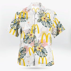 Mcdonald'S All Over Print 3D Flowery Aloha Summer Beach Hawaiian Shirt  - Thelegend59