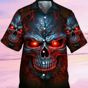 Men'S Hawaiian Shirts Skull Love Darkness Hawaiian Shirt - For Men And Women - Kids  - Thelegend59