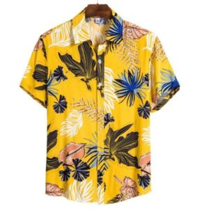 Mens Summer Beach Hawaiian Shirt Brand Short Sleeve Floral Hawaiian Shirtss Men Casual Holiday Vacation Clothing Camisas  - Thelegend59