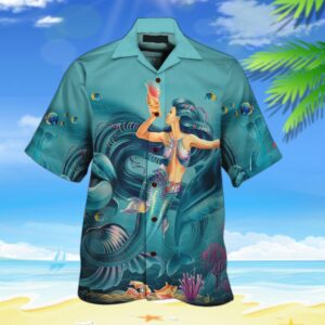 Mermaid Beautiful Hawaiian Shirt For Men Women  - Thelegend59