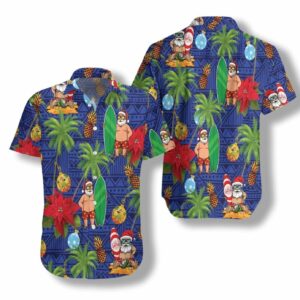 Merry Christmas Santa Claus Hawaiian Aloha Hawaiian Shirtss  - Thelegend59
