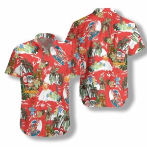 Merry Christmas Santa Claus Red Hawaiian Aloha Hawaiian Shirtss  - Thelegend59