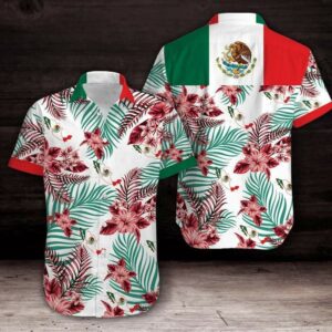 Mexican Eagle Tropical Unisex Hawaiian Aloha Hawaiian Shirtss  - Thelegend59