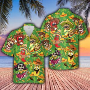 Mexican Festival With Taco Food Hawaiian Shirts  - Thelegend59