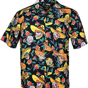 Mexico Skull Hawaiian Shirt For Men Women  - Thelegend59