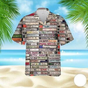 Mixtape Pattern Hawaiian Aloha Hawaiian Shirtss - Beach Shorts  - Thelegend59