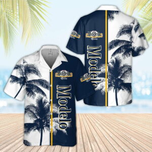 Modelo Palm Tree All Over Print 3D Aloha Summer Beach Hawaiian Shirt  - Thelegend59