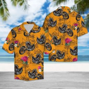 Motor Tropical Flowers Hawaiian Shirt For Men Women  - Thelegend59