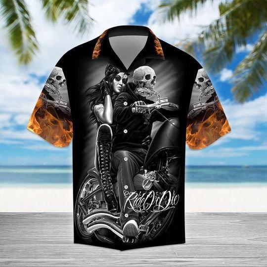 Motorcycle Hawaiian Shirt Motorcycle 43  - Thelegend59