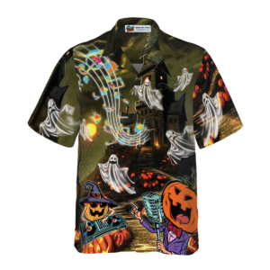 Music Night Halloween Hawaiian Shirt - For Men And Women - Kids  - Thelegend59