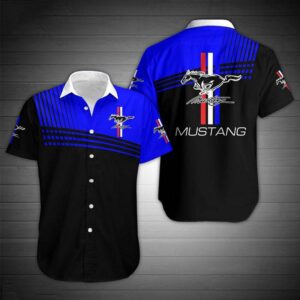 Mustang Summer Fashion Short Sleeve Gifts For Those You Love Hawaiian Shirts Short Beach  - Thelegend59