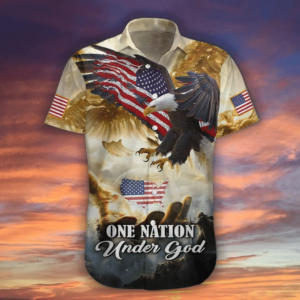 Nation Under God Hawaiian Shirts Aloha Hawaiian Shirt Aloha Hawaiian Shirts For Summer - For Men And Women - Kids  - Thelegend59