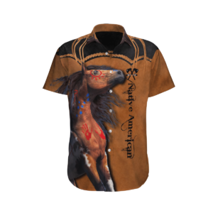 Native America  Khaki Nice Design Unisex Hawaiian Shirt  - Thelegend59