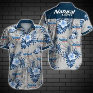 Natural Light Hawaiian Graphic Print Short Sleeve  - Thelegend59