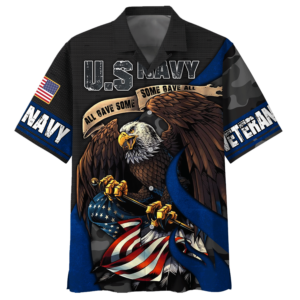 Navy All Gave Some Some Gave All Eagle U.S Navy Veteran Hawaiian Shirt - For Men And Women - Kids  - Thelegend59