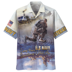 Navy I Was There Sometimes I Still Am U.S Navy Veteran Hawaiian Shirt - For Men And Women - Kids  - Thelegend59