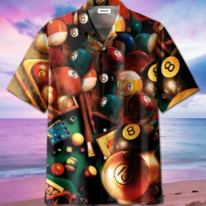 Never Give Up Until The Last Ball Billards Hawaiian Shirts  - Thelegend59