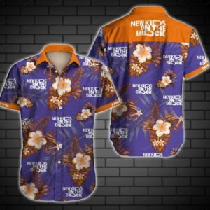 New Kids On The Block Hawaiian Graphic Print Short Sleeve  - Thelegend59