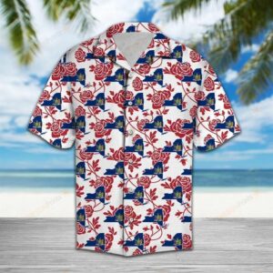 New York Rose Red Unique Design Hawaiian Shirt For Men Women  - Thelegend59