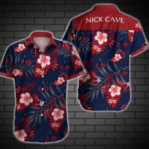 Nick Cave Hawaiian Graphic Print Short Sleeve  - Thelegend59