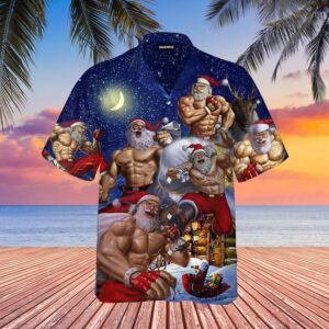 No Lift No Gift Christmas Workout Santa Hawaiian Shirt For Men Women  - Thelegend59