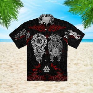 Norse History Viking Fenrir Hawaiian Shirt  - Thelegend59