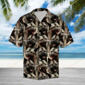 Norwegian Elkhound Brown Unique Design Hawaiian Shirt For Men Women  - Thelegend59