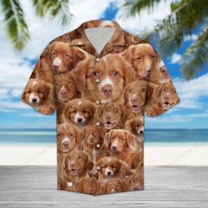 Nova Scotia Duck Tolling Retriever Brown Amazing Design Hawaiian Shirt For Men Women  - Thelegend59