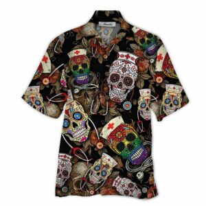 Nurse Colorful Awesome Design Unisex Hawaiian Shirt  - Thelegend59